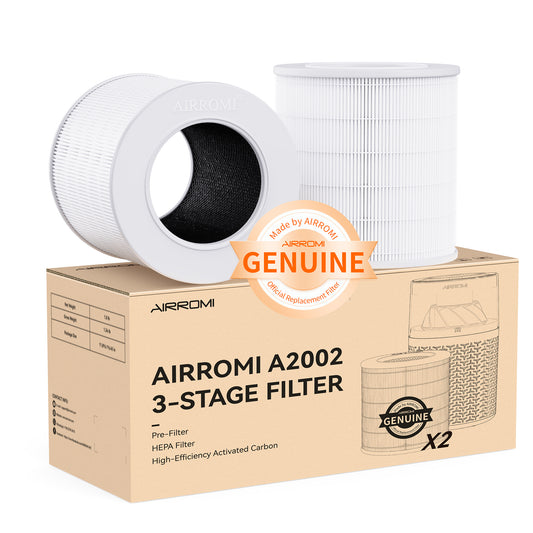 AIRROMI A2002 Filter - white original filter   2 Pack