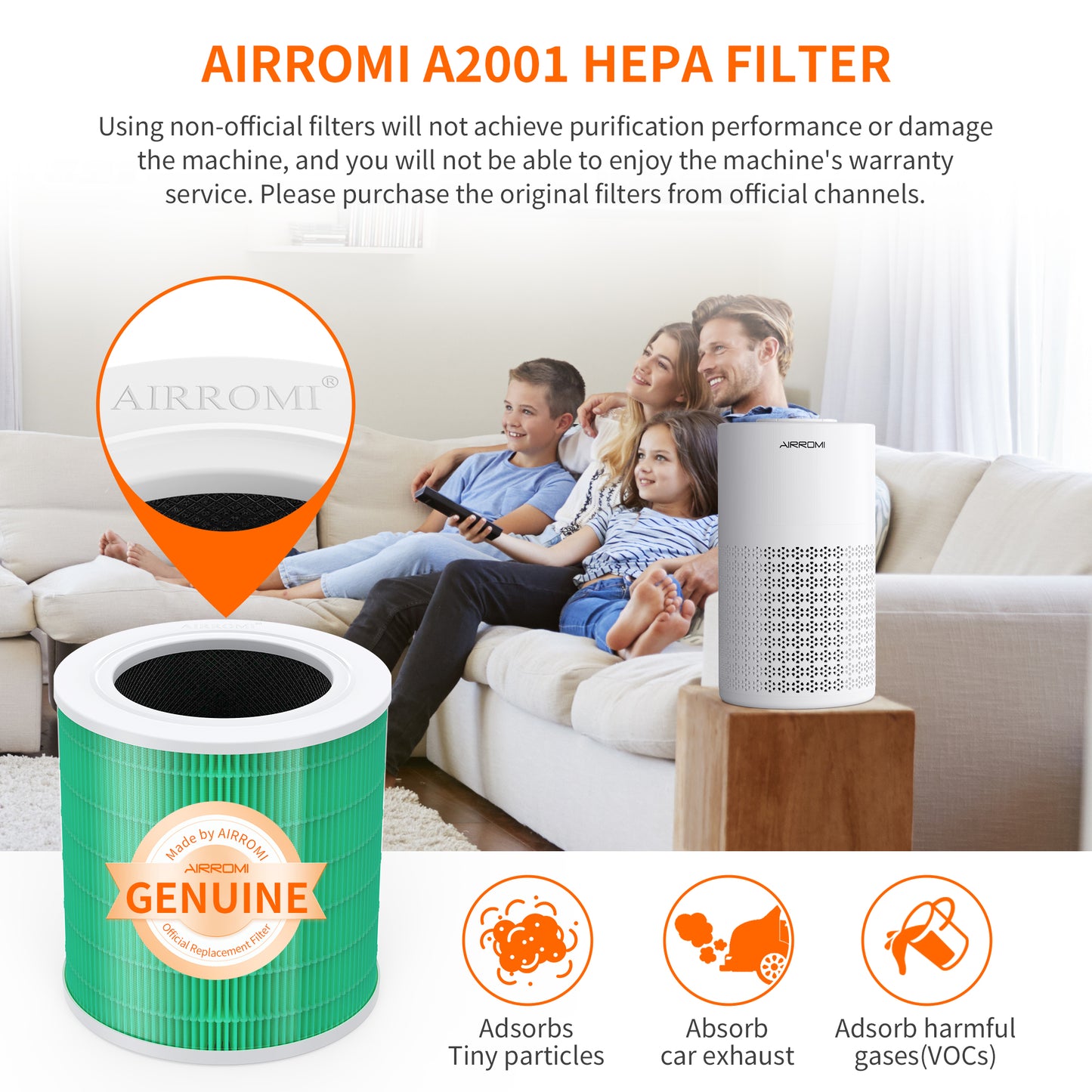 AIRROMIA2001 Filters - Green Vocs Filter