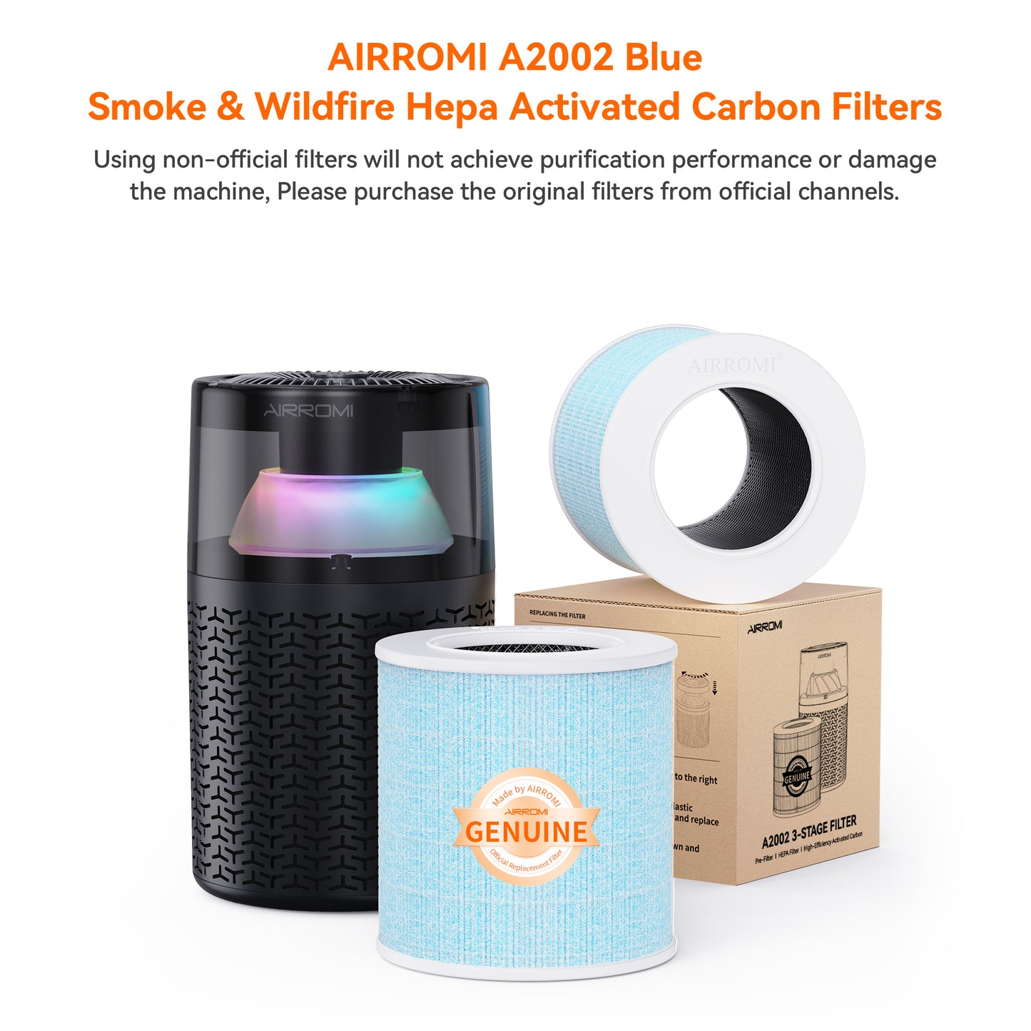 AIRROMI A2002 Filters - Blue Smoke Filter